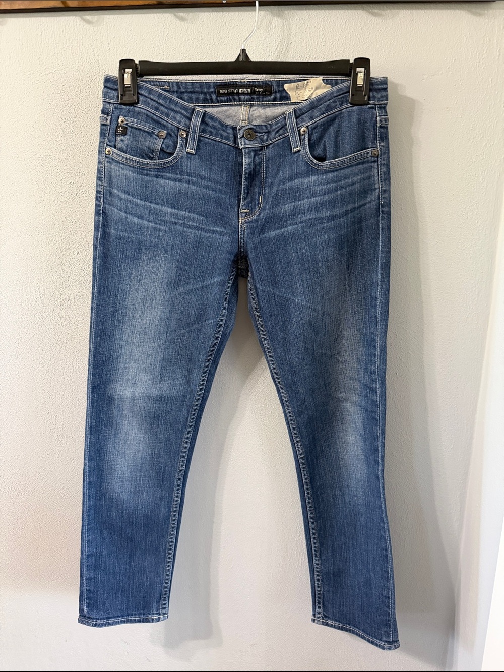 Big Star Women’s Medium Blue Cropped Straight Jeans